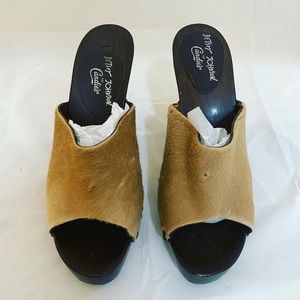 #Vintage Pony Hair Mules💜 #CatchItRecycledThreads